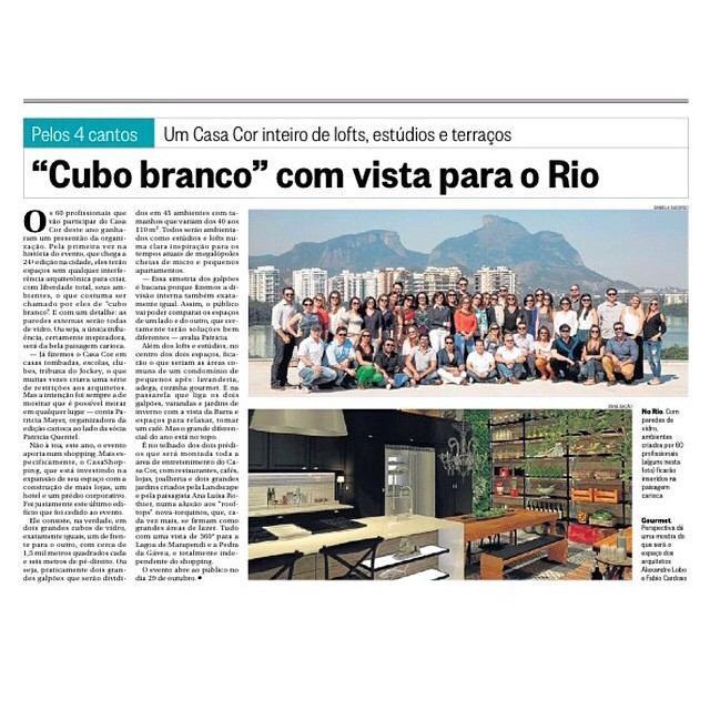 Jornal O Globo 28/09/2014
